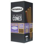 Futurola Slim Size 98 / 26 Brown Pre-Rolled Cones
