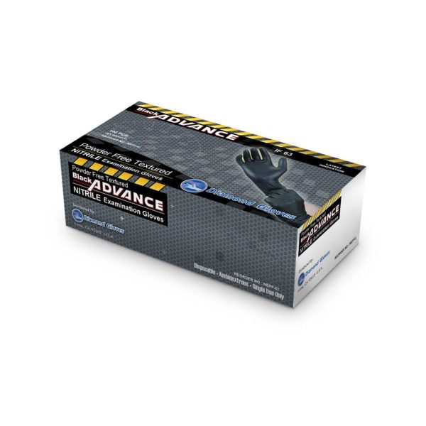 Diamond Gloves IF63 Powder Free Blue Nitrile Gloves 6 mil – XL (1000/Cs)
