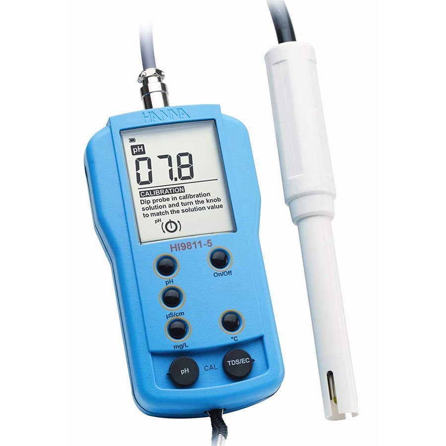 Hanna HI 9811-51 analyse PH / ÉC / SDT / T° (sonde HI1285-51)