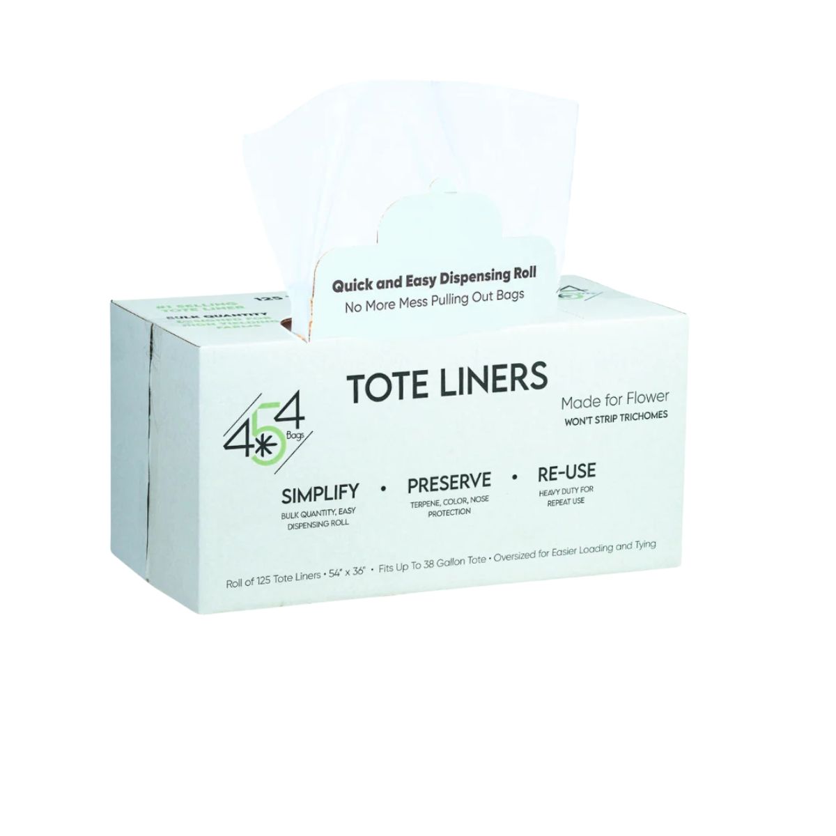 454 Bags rouleau-distributeur-facile-pour-sacs-poubelle-bacs-de-27-a-38-gallons-102-a-144-litres-137-cm-x-91-cm-125-sacs-par-rouleau (125)