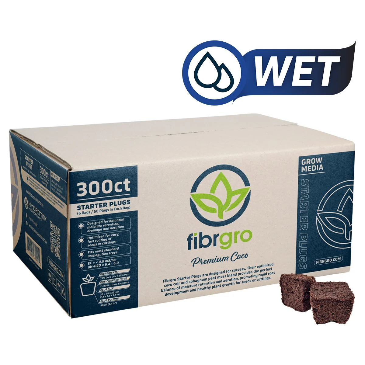 Fibrgro Bouchon de propagation Mouillé Fibrgro (300)