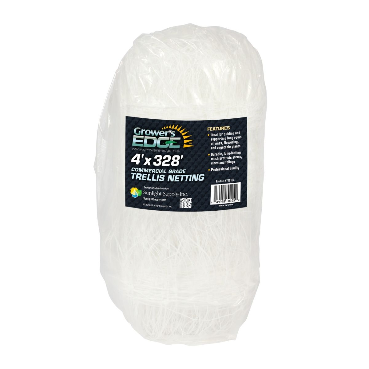 Grower's Edge Trellis filet commercial 4' x 328' Commande spéciale