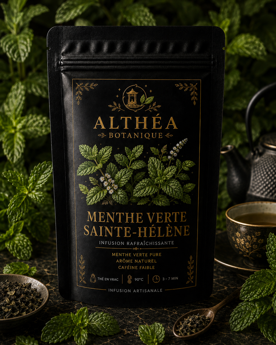 Memthe verte Sainte-Hélène biologique 100Gr.